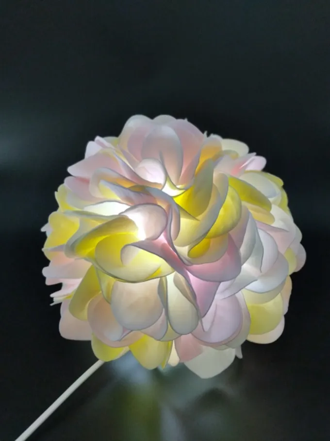 Світильник Гортензія триколірна