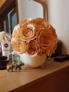 Декоративна лампа Букет троянд в керамічному кашпо