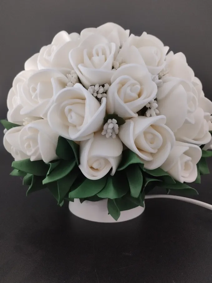 Декоративна лампа Букет троянд з ізолону