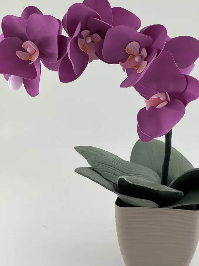 Декоративна лампа Орхідея в кольорі фуксія