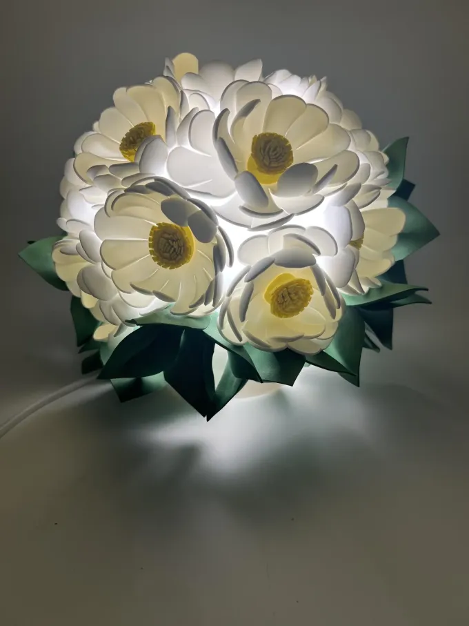 Декоративна лампа Букет ромашек