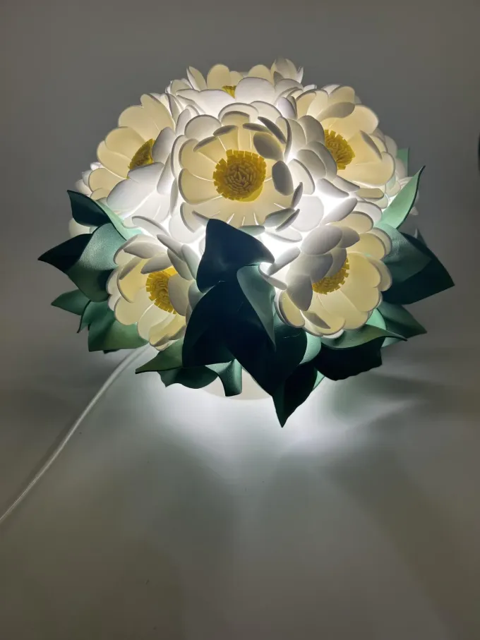 Декоративна лампа Букет ромашек