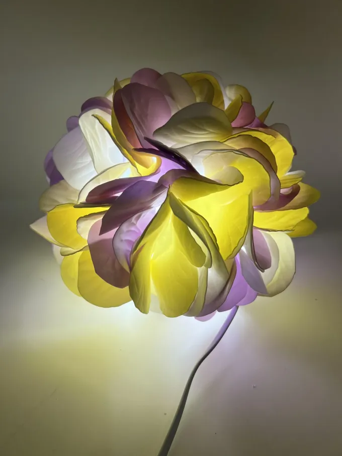 Декоративна лампа Гортензія тркольорова 