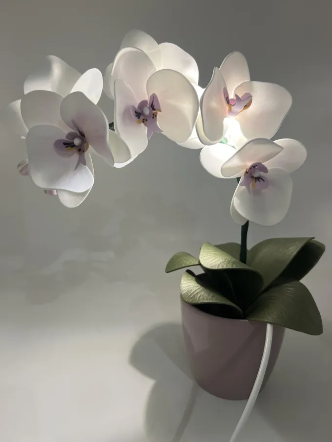 Декортивна лампа Орхідея на одну гілочку