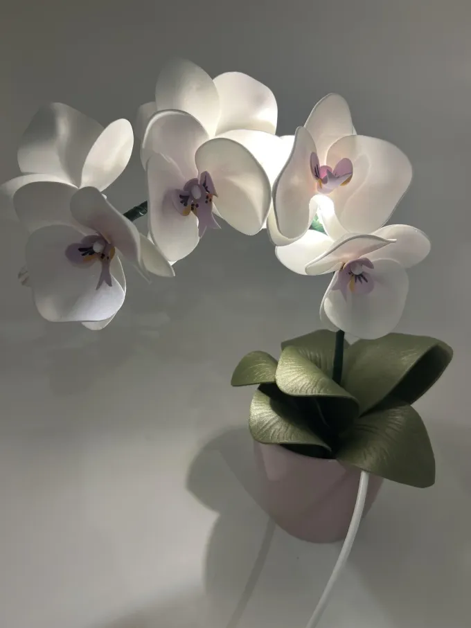 Декортивна лампа Орхідея на одну гілочку