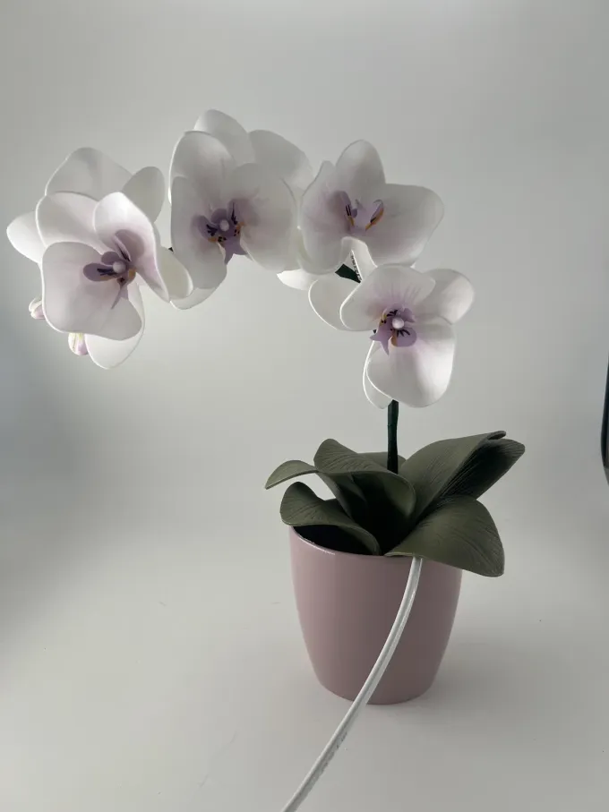 Декортивна лампа Орхідея на одну гілочку