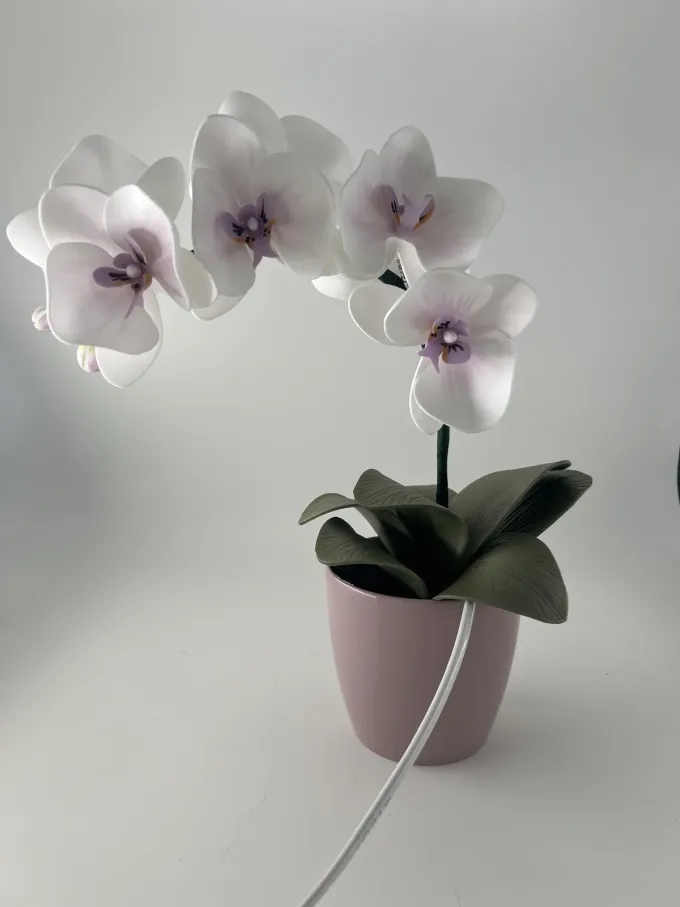 Декортивна лампа Орхідея на одну гілочку