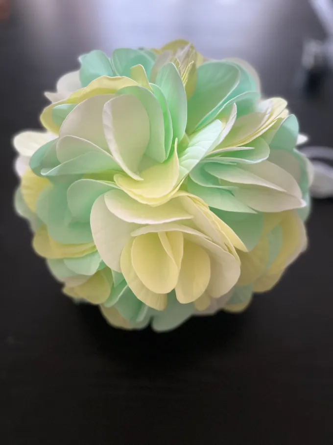 Світильник Гортензія триколірна (жовтий,голубий,білий)