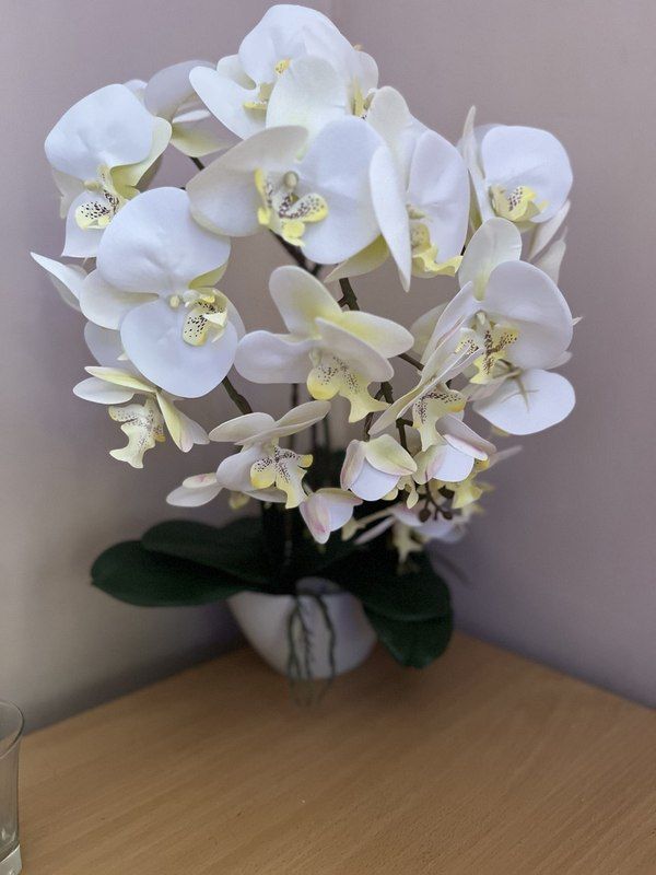 Композиція з Орхідей з латексу на 3 гілочки